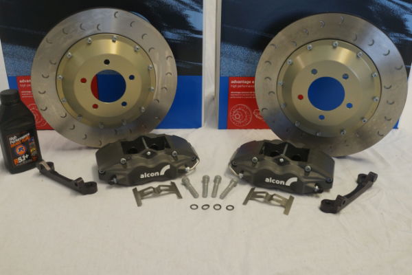 Alcon BKR3659A40(E10) 343mm Race: Rear Brake Kit: Evo X