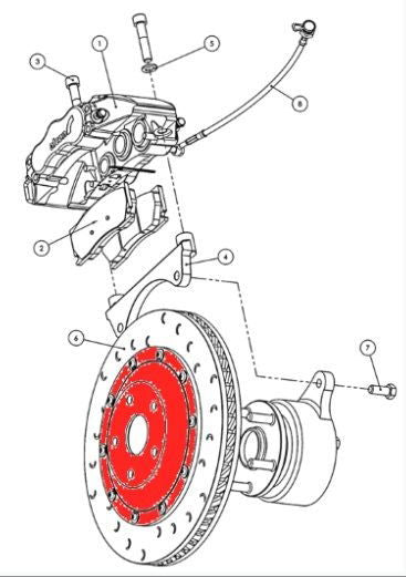 Alcon BAD2129X1412 Race Upgrade - Replacement Bell - VW / Audi