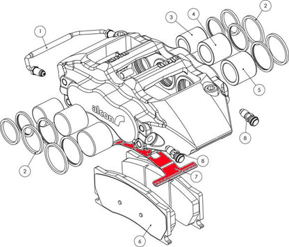 Alcon SSA4498X521 Replacement Anti-Rattle Clip - BMW / Nissan - Rear