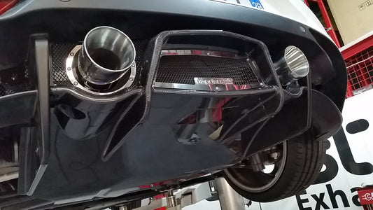 Capristo 10AR04010003 Alfa Romeo 4C ECE Valved Exhaust with Carbon Diffuser (CES3) 