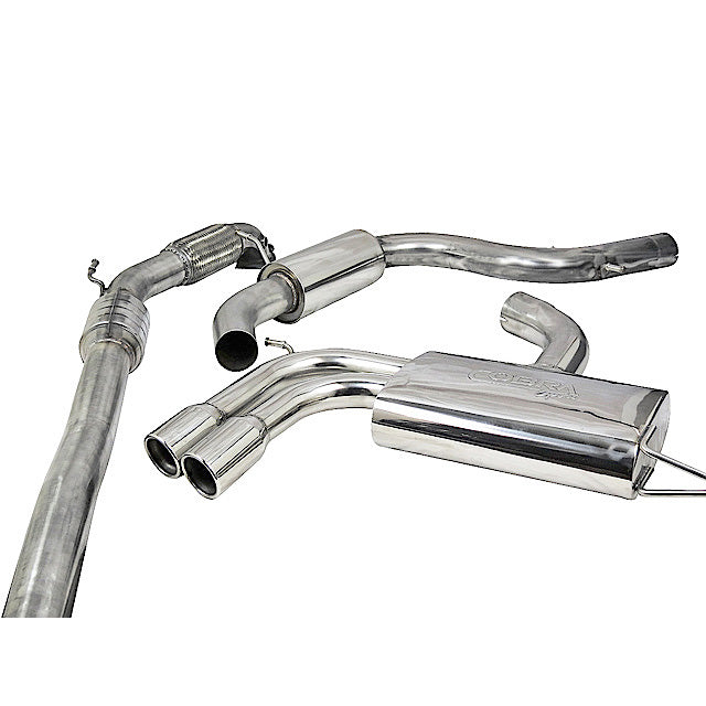Cobra Exhaust Audi A3 (8P) 2.0 TFSI 2WD (5 Door Sportback) Turbo Back Performance Exhaust