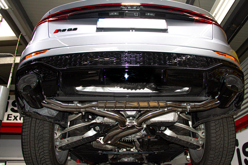 Capristo 02AU11903016 Audi RSQ8/SQ8 Valved Exhaust with Middle Silencer Spare for OEM Tips (OE Actuators) 