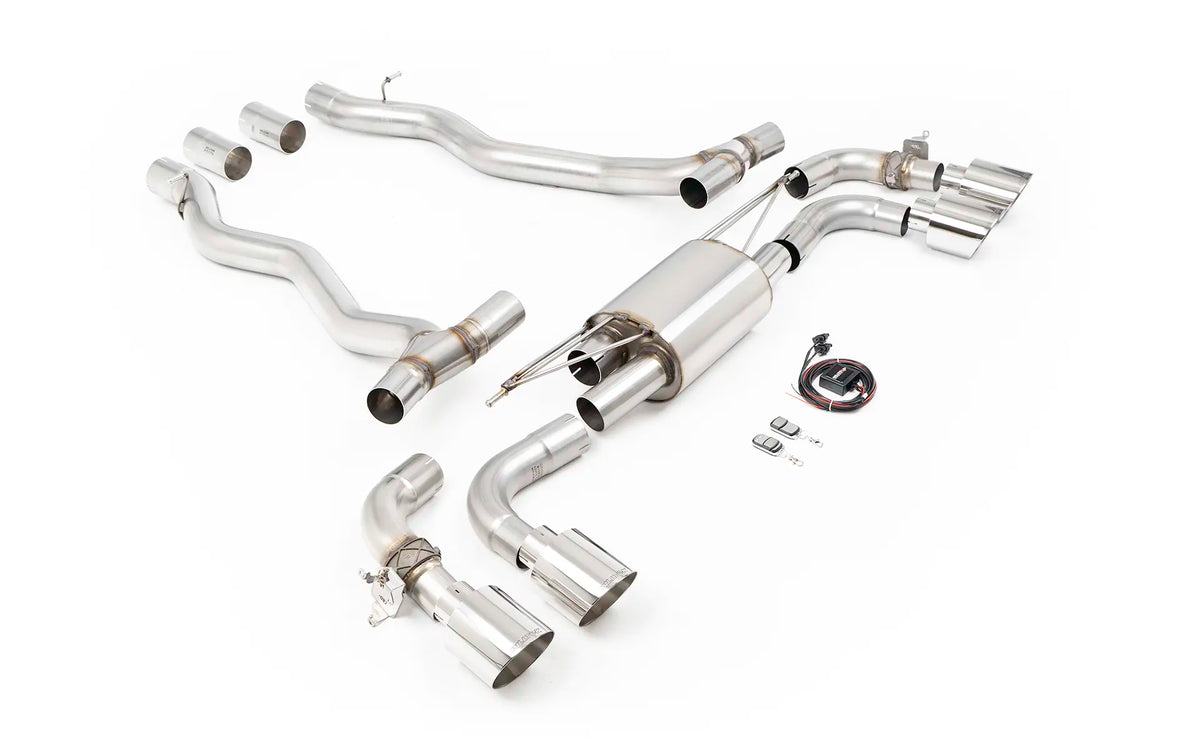 MillTek SSXBM1410 BMW M5 G90/G99 (NAS/ROW Spec) - Axle Back with Polished Tips