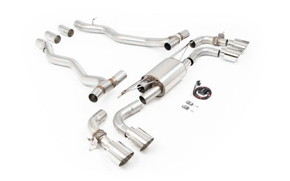 MillTek SSXBM1410 BMW M5 G90/G99 (NAS/ROW Spec) - Axle Back with Polished Tips