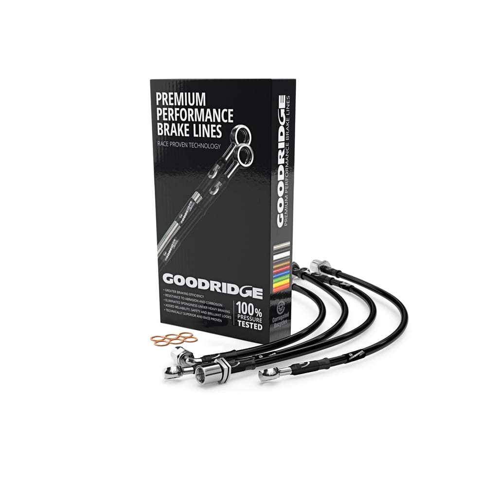 Goodridge SBW0271-4 BMW G80 G82 4 Line Braided Brake Hose Lines Kit (Inc. M3 & M4)