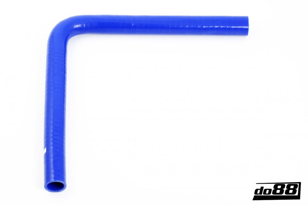 DO88 BLB90G25 Silicone Hose Blue 90 degree long leg 1'' (25mm)