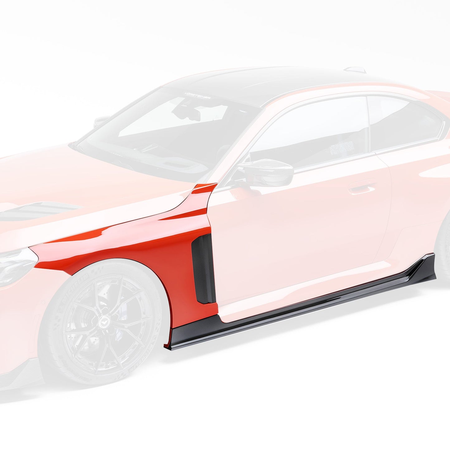 Vorsteiner BMV3293 BMW G8X M2 VRS Aero Vented Fenders with Side Skirts Carbon fiber PP 2X2 Glossy | ML Performance