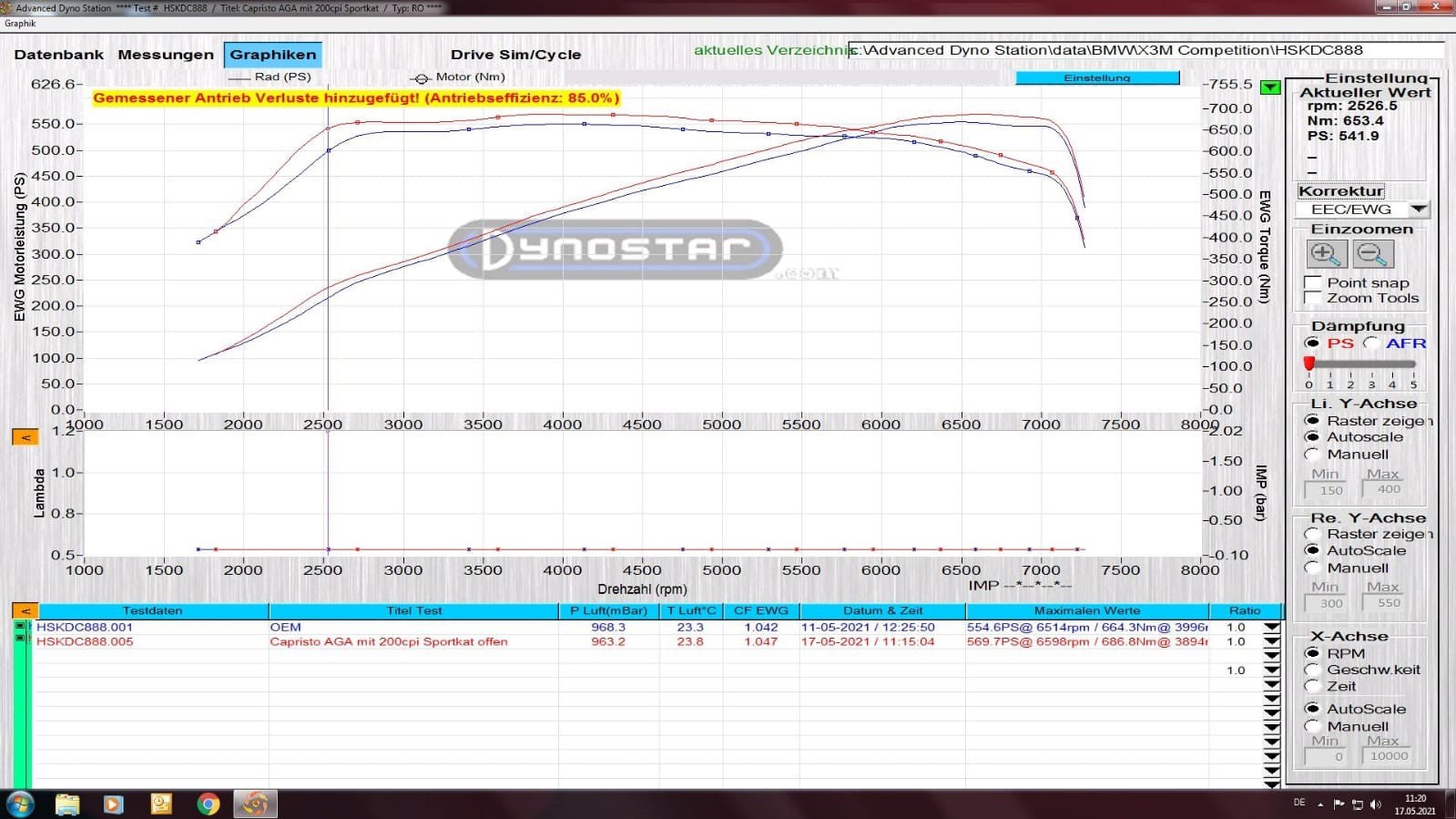 Capristo 02BM12503001 BMW X3M Competition (G01/F97) Exhaust System, 200 Cell Sport Cat Mid Pipes, and Carbon Fiber Tips 