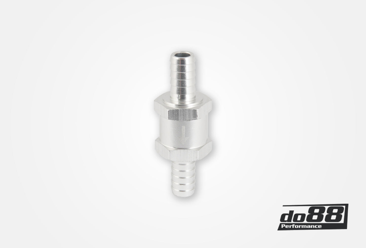 DO88 BV-10AL One way non return valve for 10mm hose, Aluminium