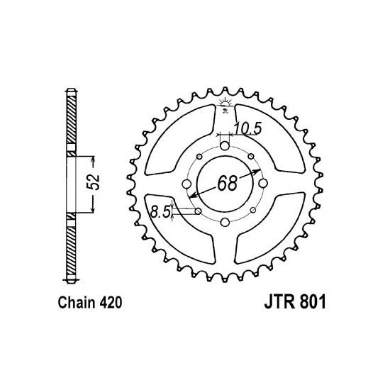 JT JTR801,29 Chain Sprocket