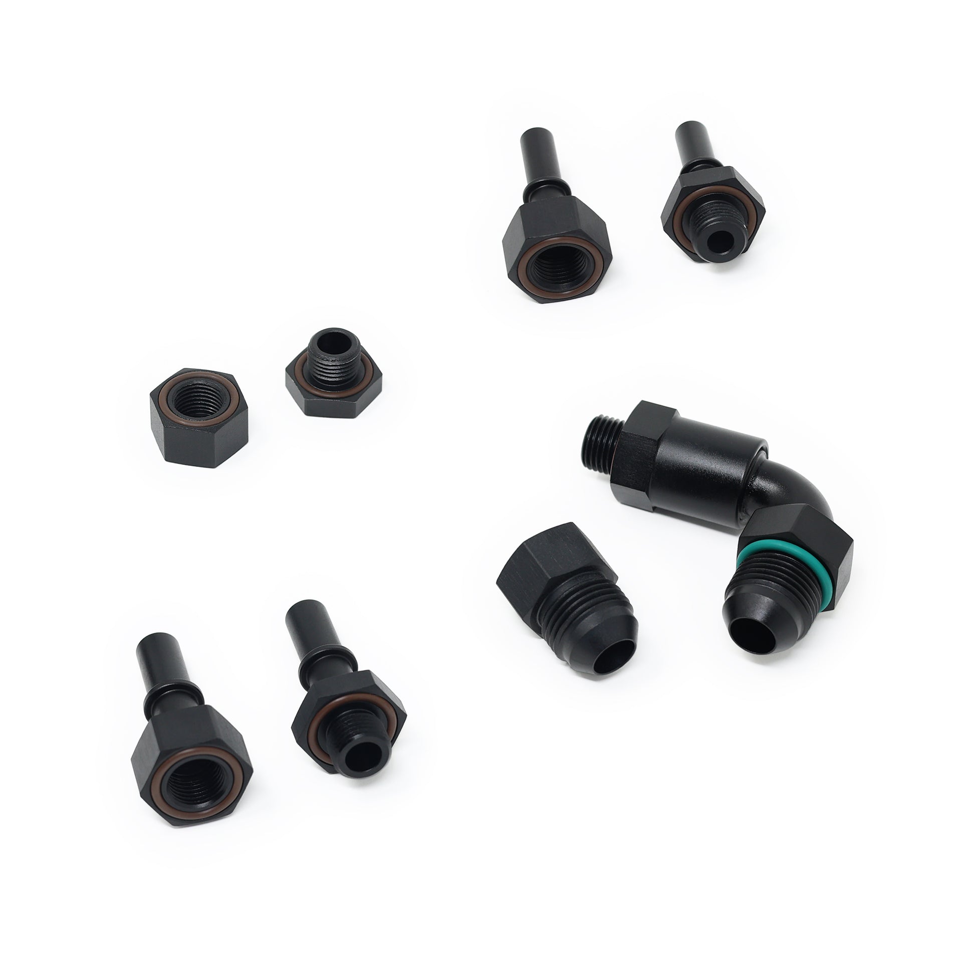 Precision Raceworks Billet Top Hat Bulkhead Fittings