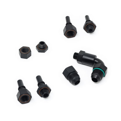 Precision Raceworks Billet Top Hat Bulkhead Fittings