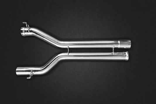 Capristo 02MB02003008 Mercedes AMG C63 (W204) Valved Exhaust with Mid-Silencer Delete Pipes (CES3) 
