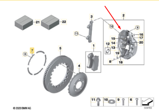 Alcon CAR8949Y46PES-R Caliper CAR8949 27.0/31.8/38.1 (4489)(25mm PAD) RIGHT