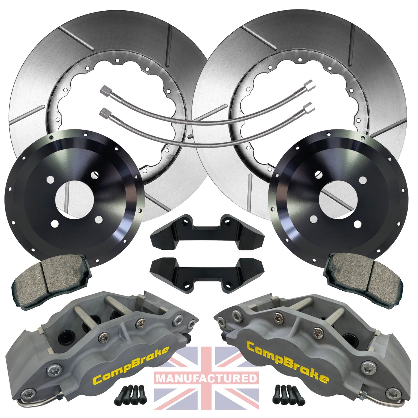 Compbrake CMB0034 VW Golf MK2 15" Front Brake Kit 4 Pot Calipers - Pro Race 2