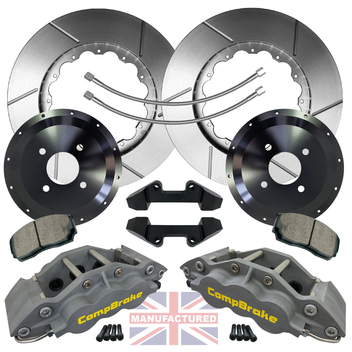 Compbrake CMB2046 Audi TT MK1 8N 17" Front Brake Kit 6 Pot Calipers - Pro Race 9