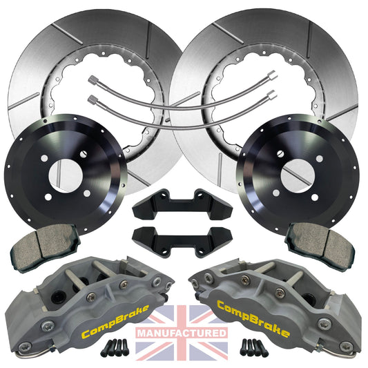 Compbrake CMB2119-350 BMW E30 M3 18" Front Brake Kit 6 Pot Calipers - Pro Race 6