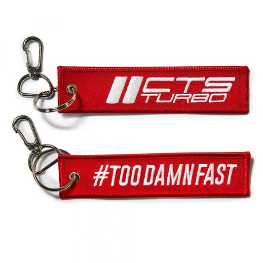 CTS Turbo CTS-TAG-FAST-RED Flight Tag "#TOODAMNFAST" Red | ML Performance Car Parts