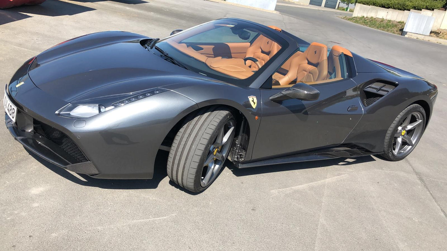 Capristo 03FE08710045LG Ferrari 488/F8 Side Skirts (WITH Wings) 