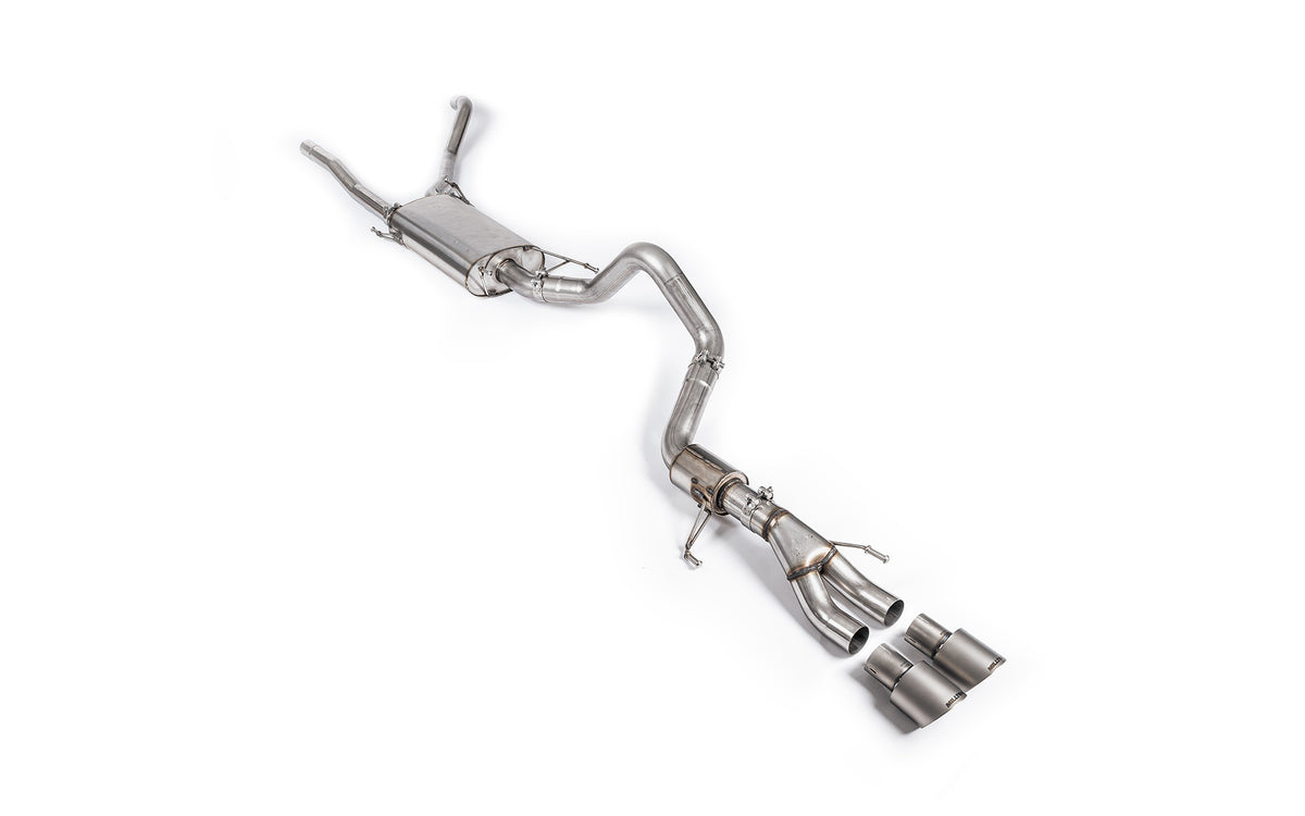 MillTek SSXTY255 Lexus GX550 3.4 Turbo V6 - Cat-Back with Brushed Titanium Tips