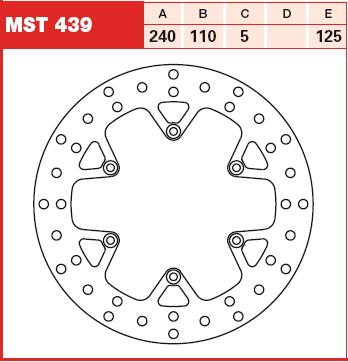 TRW MOTO MST439 Brake Disc