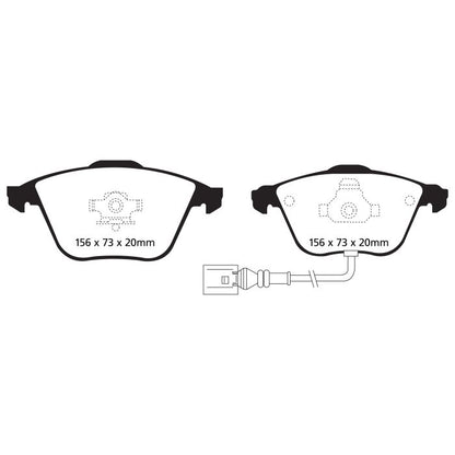 EBC DP81594RP1 RP1 Brake Pads Front