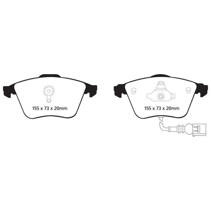 EBC DP21946 Greenstuff 2000 Brake Pads Front