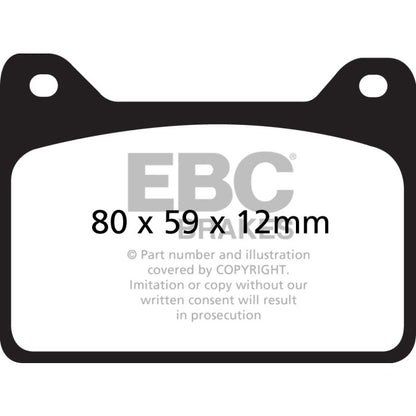 EBC DP2057 Greenstuff 2000 Brake Pads Front