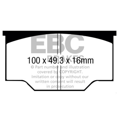 EBC DP4073R Yellowstuff Brake Pads 