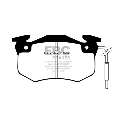 EBC DP2458/2 Greenstuff 2000 Brake Pads Rear