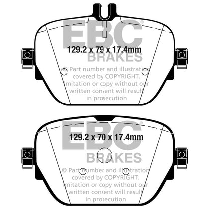 EBC DP42314R Yellowstuff Brake Pads Rear