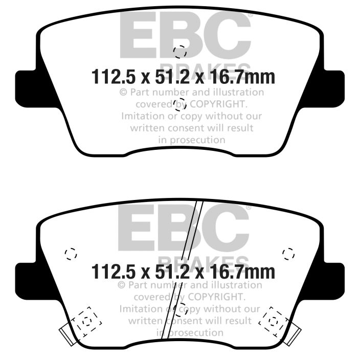 EBC DP82344RP1 RP1 Brake Pads Rear