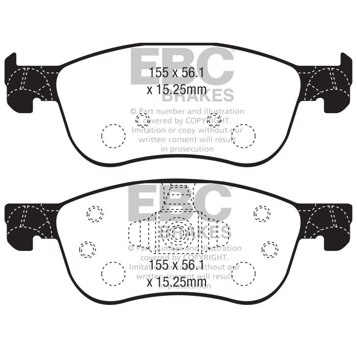 EBC DP82353RP1 RP1 Brake Pads Front