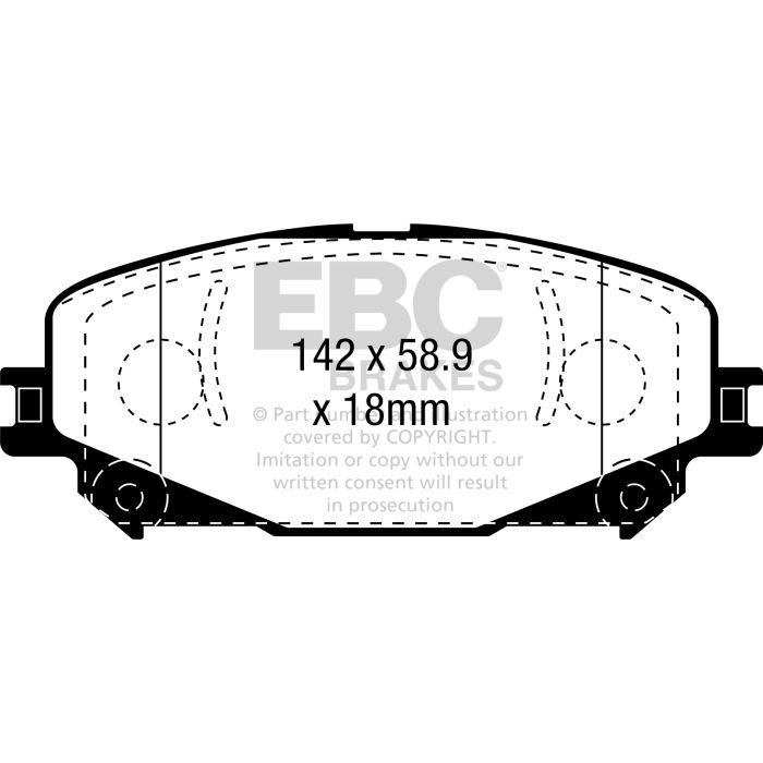 EBC DPX2382 Ultimax Brake Pads Front