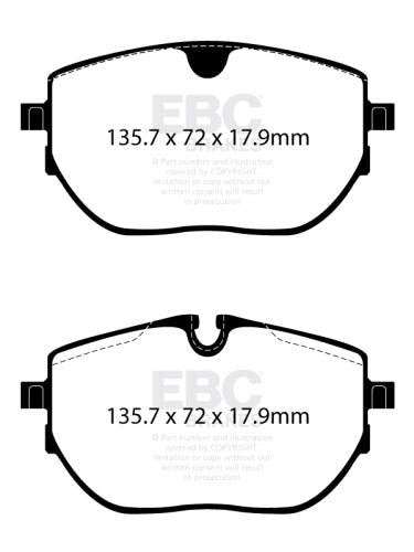 EBC DP42433R YELLOWSTUFF BRAKE PADS