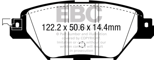 EBC DP63083 6000 SERIES SUV & 4X4 PAD SET
