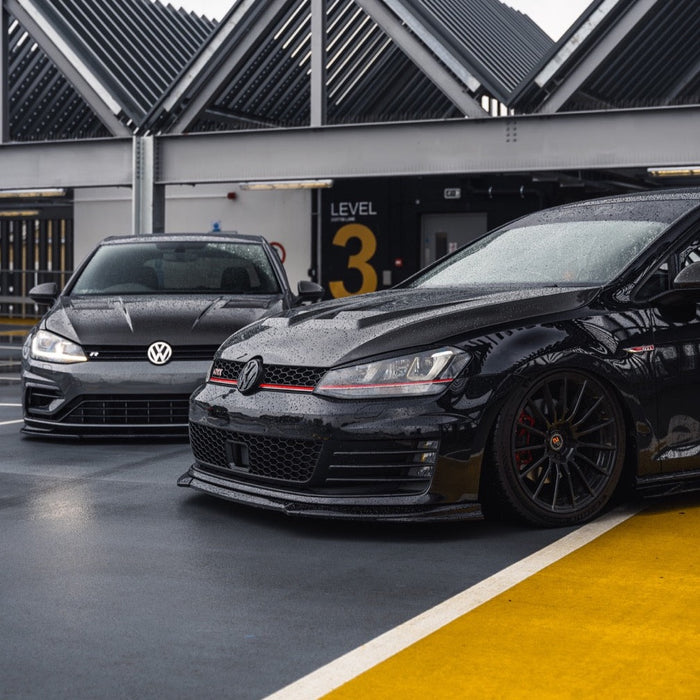 Zaero ZA-GOLF-7-GTI-FS VW GOLF GTI & GOLF GTD MK7 EVO-1 GLOSS BLACK FRONT SPLITTER