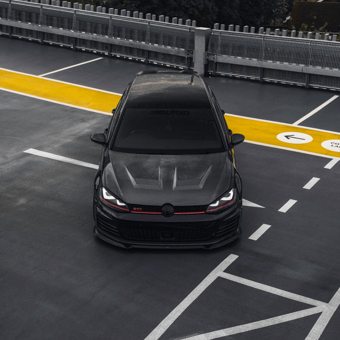 Zaero ZA-GOLF-7-GTI-FS VW GOLF GTI & GOLF GTD MK7 EVO-1 GLOSS BLACK FRONT SPLITTER