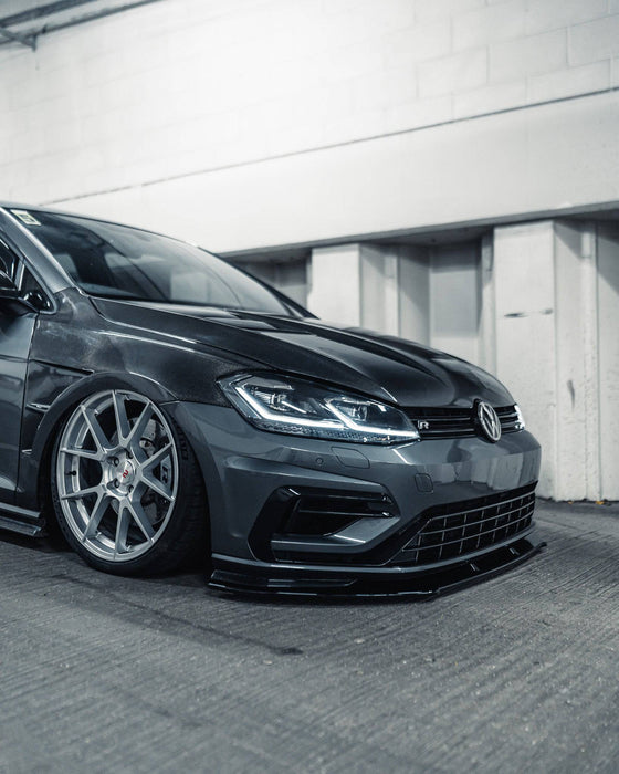 Zaero ZA-VW-GOLF-75-R-FS VW GOLF R MK7.5 EVO-1 GLOSS BLACK FRONT SPLITTER