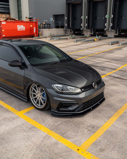 Zaero ZA-VW-GOLF-75-R-FS VW GOLF R MK7.5 EVO-1 GLOSS BLACK FRONT SPLITTER