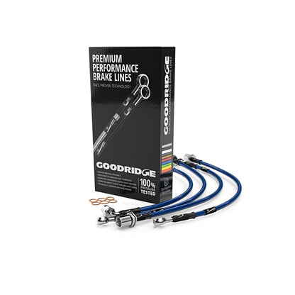 Goodridge SBW0500-4 BMW E60 4 Line Braided Brake Hose Lines Kit (Inc. M5)