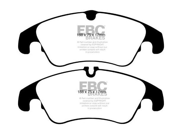 EBC Audi B8 A5 Greenstuff 2000 Series Front Sport Brake Pads & Premium OE Replacement Plain Discs Kit - ATE Caliper | ML Performance UK