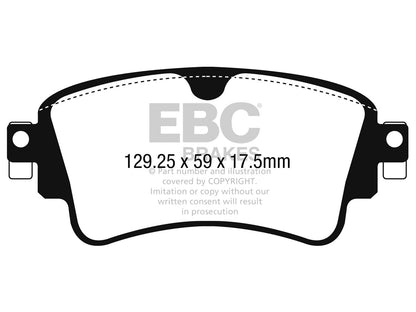 EBC Audi B9 C8 Redstuff Sport Rear Brake Pads - TRW Caliper (Inc. A4, A5 & A6) - ML Performance UK