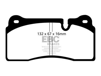 EBC Audi BMW Lamborghini Orangestuff Race Rear Brake Pads - Brembo Caliper (Inc. 4S R8, F87 M2 Competition, LP560-4 Gallardo & LP640 Murcielago) - Supercar Parts UK
