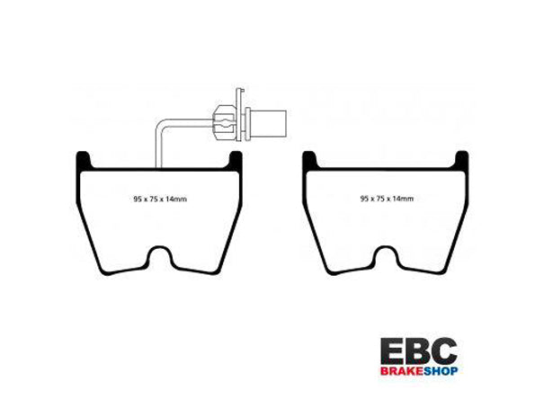 EBC Audi Lamborghini Volkswagen Front Yellowstuff Brake Pads (Inc. R8, RS4, RS6 & Gallardo) - Brembo Caliper| Supercar Parts UK