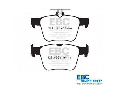 EBC Audi Seat Skoda Volkswagen Street and Track Rear Brake Pads - ATE  (Inc. TTS, Leon, Octavia & MK7 Golf) | ML Performance UK