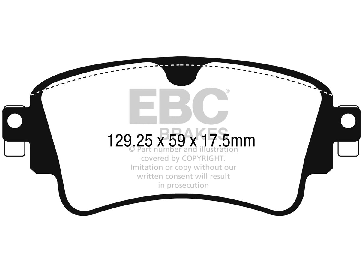 EBC Audi Volkswagen Greenstuff 6000 Series Truck And SUV Rear Brake Pads - TRW Caliper (B9 Q5, 4M Q7 & Touareg III) - ML Performance UK