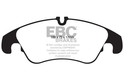 EBC Audi B8 C7 Yellowstuff 4000 Series Front Sport Brake Pads & USR Slotted Discs Kit - TRW Caliper (A6, A7 & Q5) | ML Performance UK