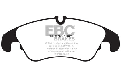 EBC Audi B8 Q5 Yellowstuff 4000 Series Front Sport Brake Pads & Slotted And Dimpled Sport Discs Kit - TRW Caliper | ML Performance UK