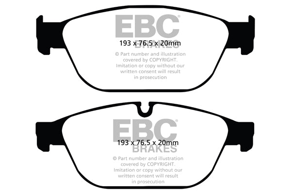 EBC Audi D4 B8 Greenstuff 2000 Series Sport Front Brake Pads - ATE Caliper (A8 & SQ5) | ML Performance UK